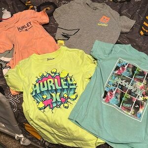 Toddler boys Hurley shirts size 4